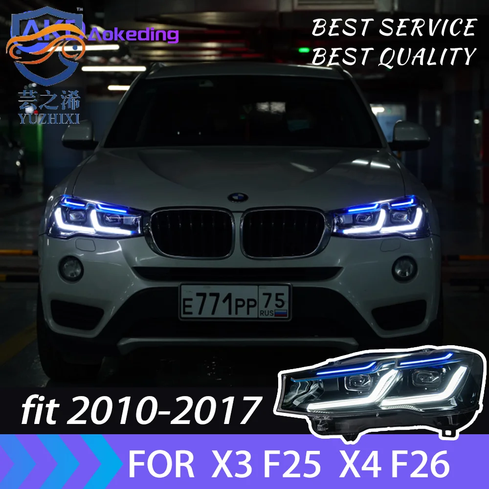 

Headlight For BMW X3 F25 LED Headlights 2010-2017 X4 F26 Head Lamp Car Styling DRL Signal Projector Lens Auto Accessories Lights