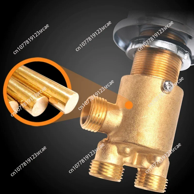 

Bathtub faucet bathtub cylinder edge water separator conversion valve hot and cold faucet mixing valve valve accessories