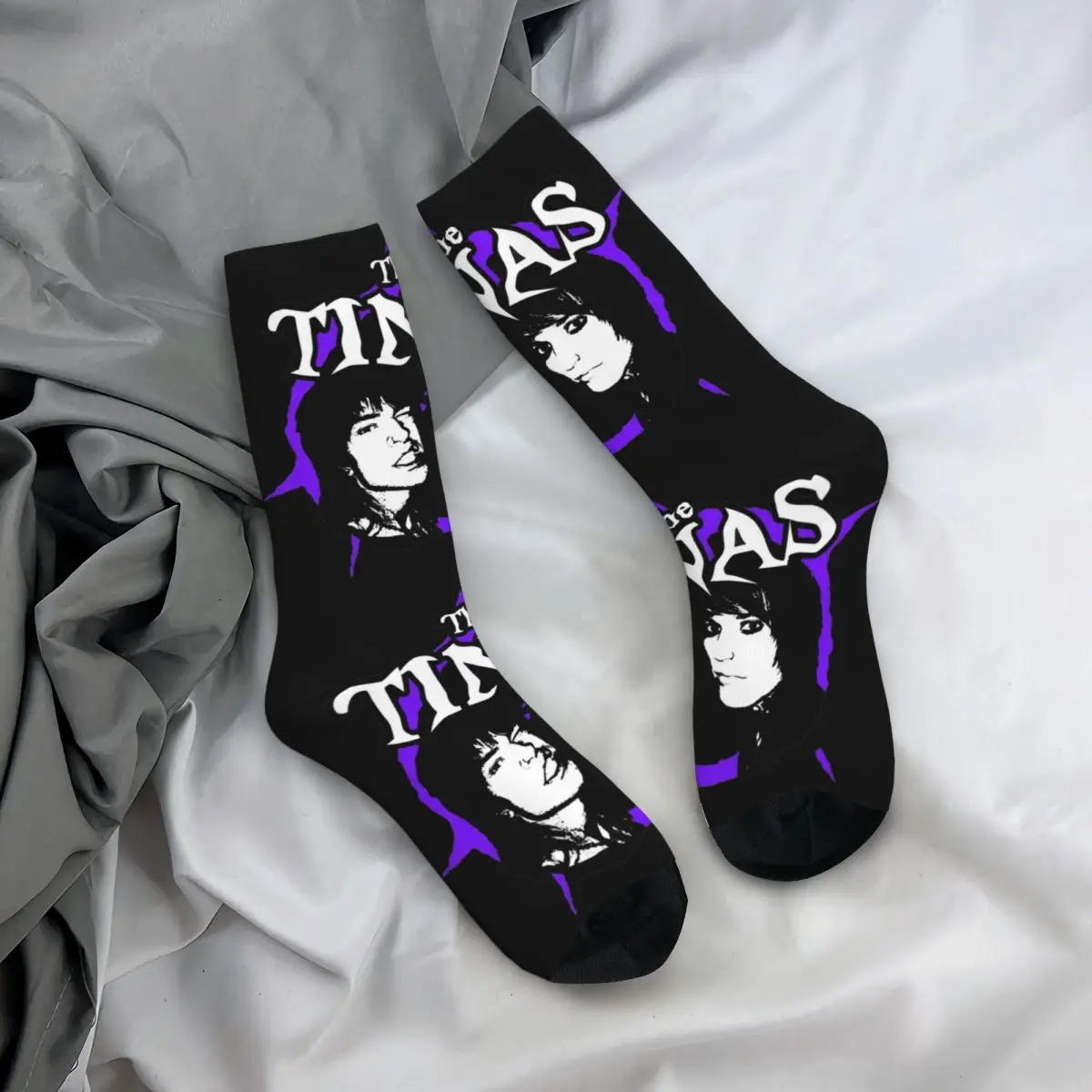 Unique The Tinas Band Merch Crew Socks Breathable Johnnie Guilbert and Jake Webber Sport Middle Tube Socks Cotton for Women Men