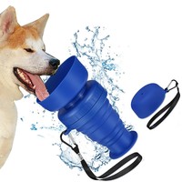 500ml Dog Water Bottle Foldable Pet Feeder Portable Bowl Bottle Pets Outdoor Travel Drinker Bowls Drinking Bowl Puppy BPA Free