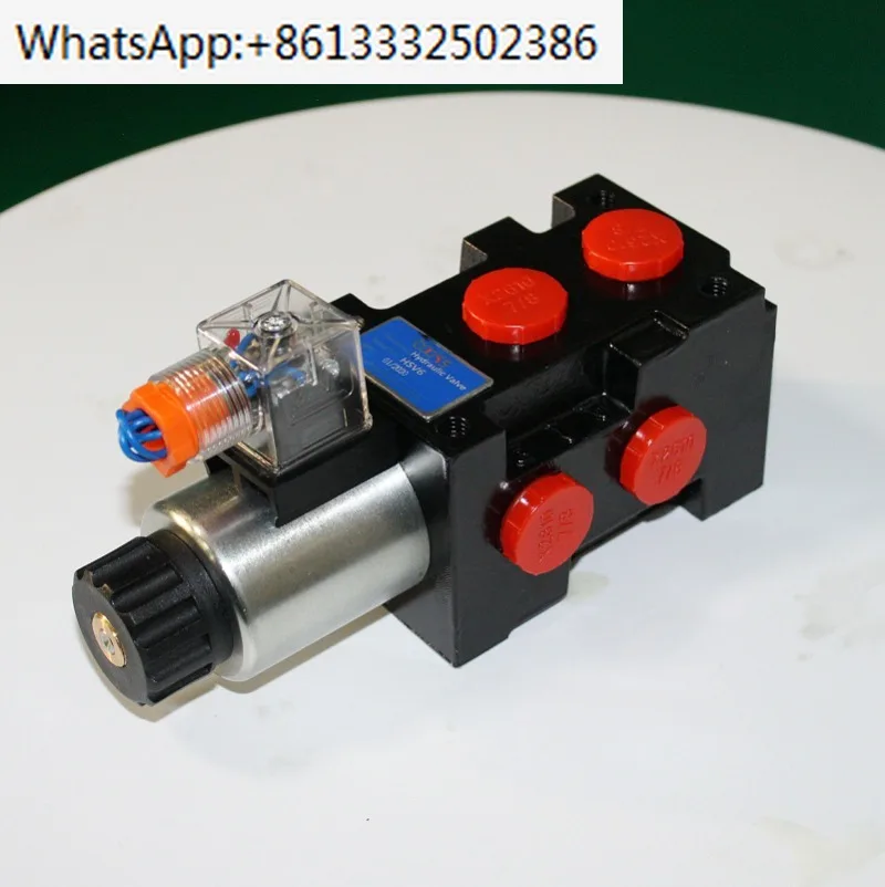 HSV6 Selective Flow Diverter  Oil Switch Valve Drainage Valve 12V24V Optional  Hydraulic 2-position 6-way