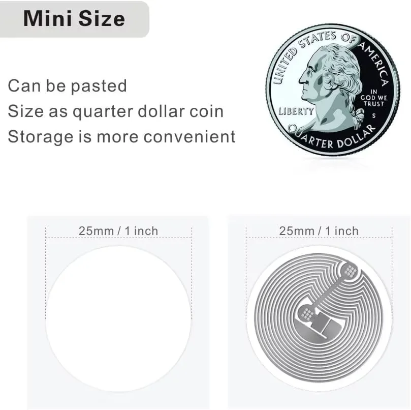 Ntag215 NFC Tag 13.56MHz 504kbyte ISO14443A Sticker Wet Inlay Ntag 215 NFC Phone Available RFID Tags Stickers Adhesive Label