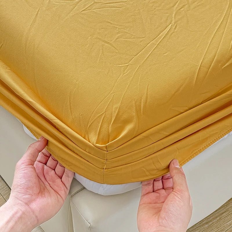 High Quality Fitted Sheet Single Double King Queen Size Mattress Cover With Elastic Band Bed Sheet 90/120/150/180cm Fit Sheet