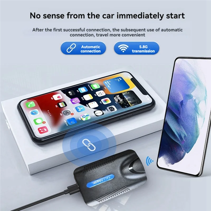 

Classy-4-In-1 Wired To Wireless Carplay AI Box Android Auto For Toyota Mazda Nissan Kia Benz Ford Opel