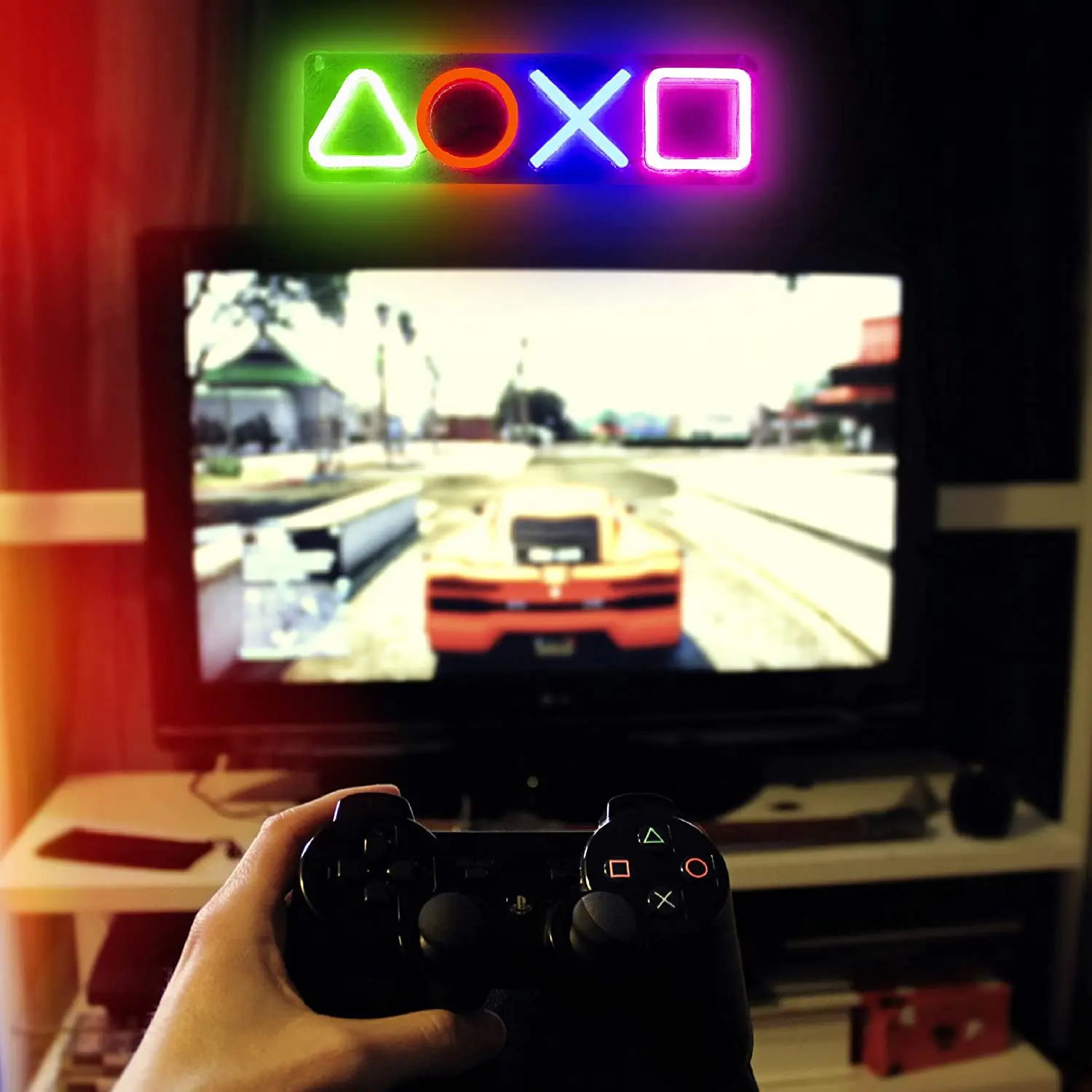 Game Neon Sign For Wall Bedroom Decor For LED Neon Light For Teen Boys girl Room Dimmable 3D Art Gamepad Light USB Powered Game