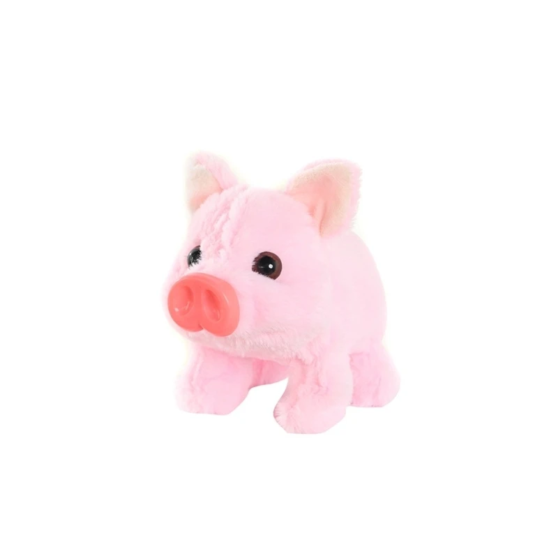 97BE Realistic Electronic Plush Pig Interactive Animal Raise A Pet Toy For Kids Fun