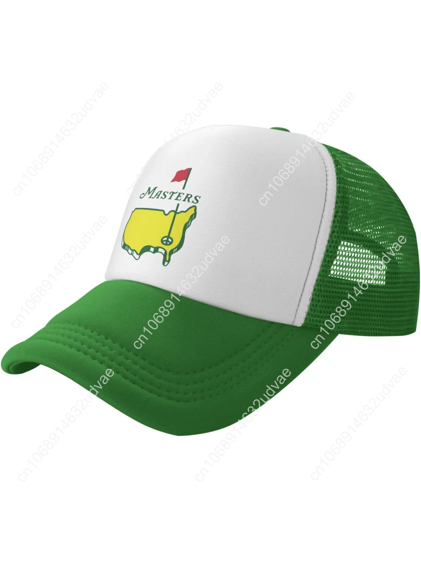 

Flat Brim Baseball Mesh Funny Golf Cap Adjustable Fashion Hip Hop Unisex Green Dad Masters hat