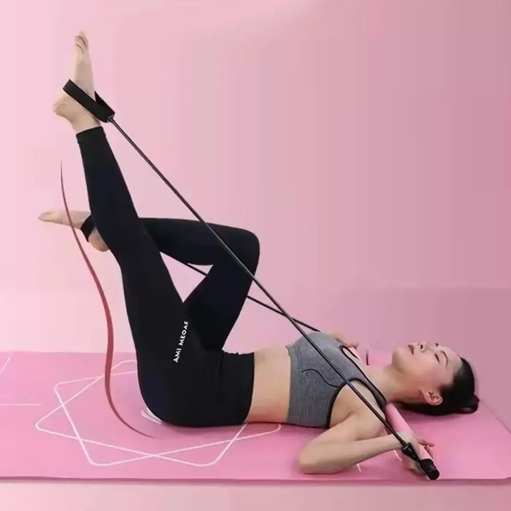 Elasticity Pilates Bar Durable Rod-shaped Fitness Stick Pedal Exerciser Yoga Equipment Stretch Belt Gym Body Workout