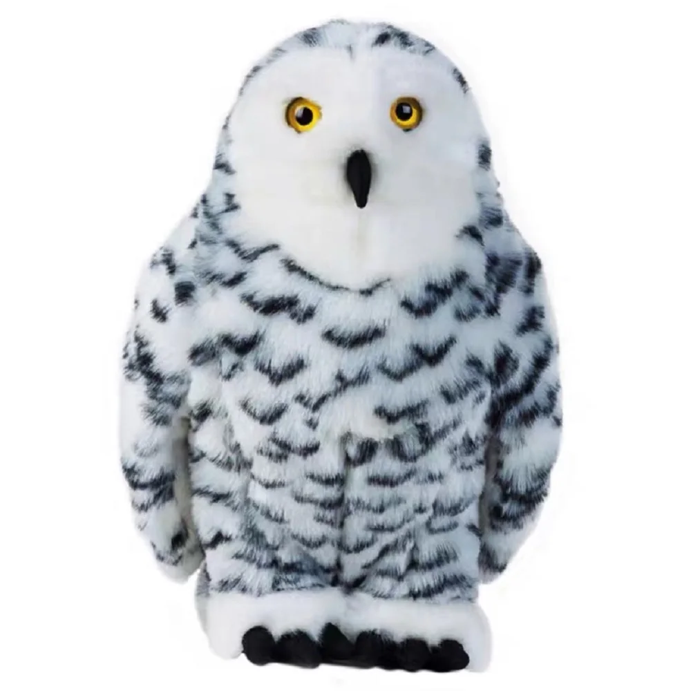 cute plush real life white Owl toy high quality fat owl doll gift about 25cm