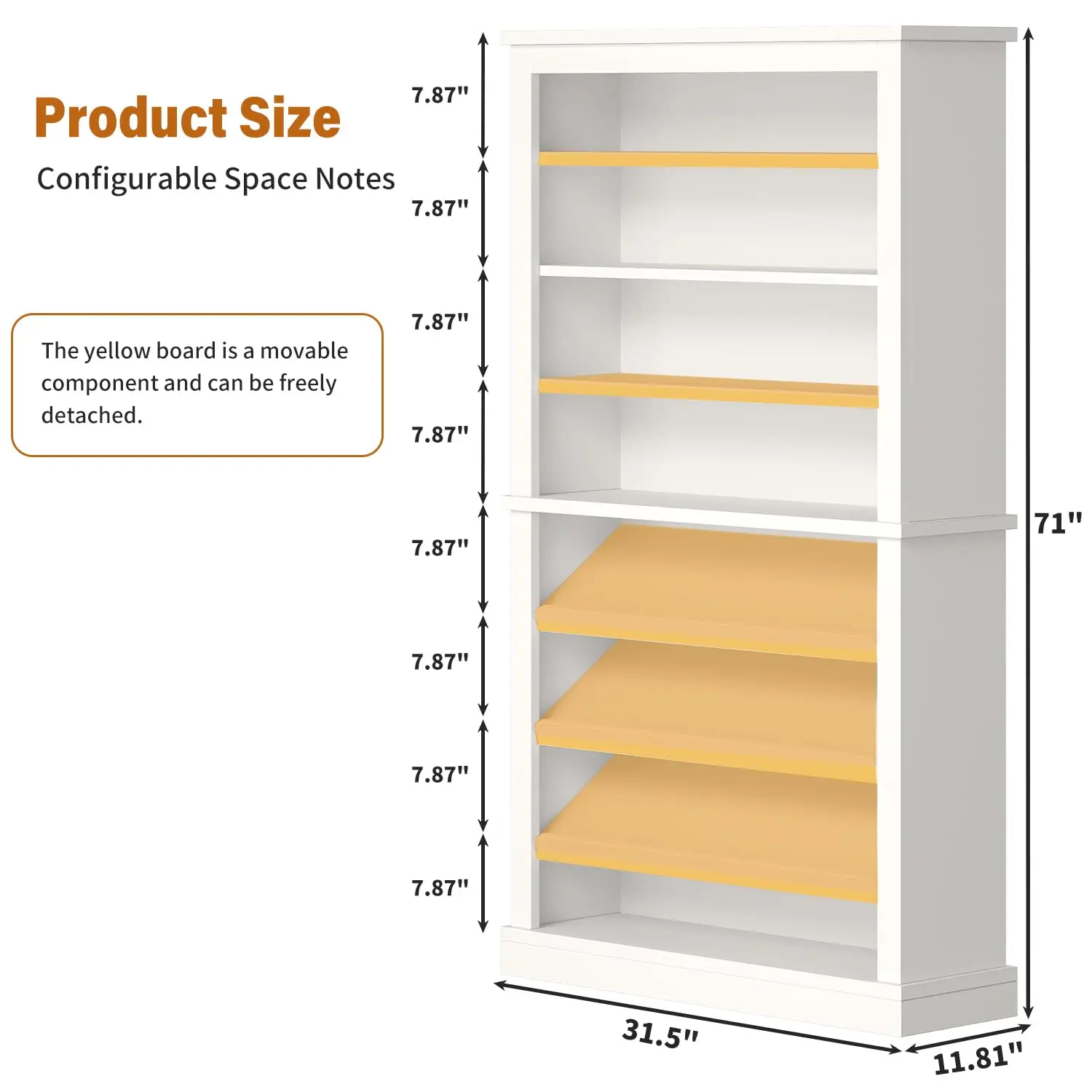 71in Shoe Cabinet 9-Tier 40-45 Pairs, Adjustable Shelves Heavy Duty Open Storage Organizer Entryway, Customized