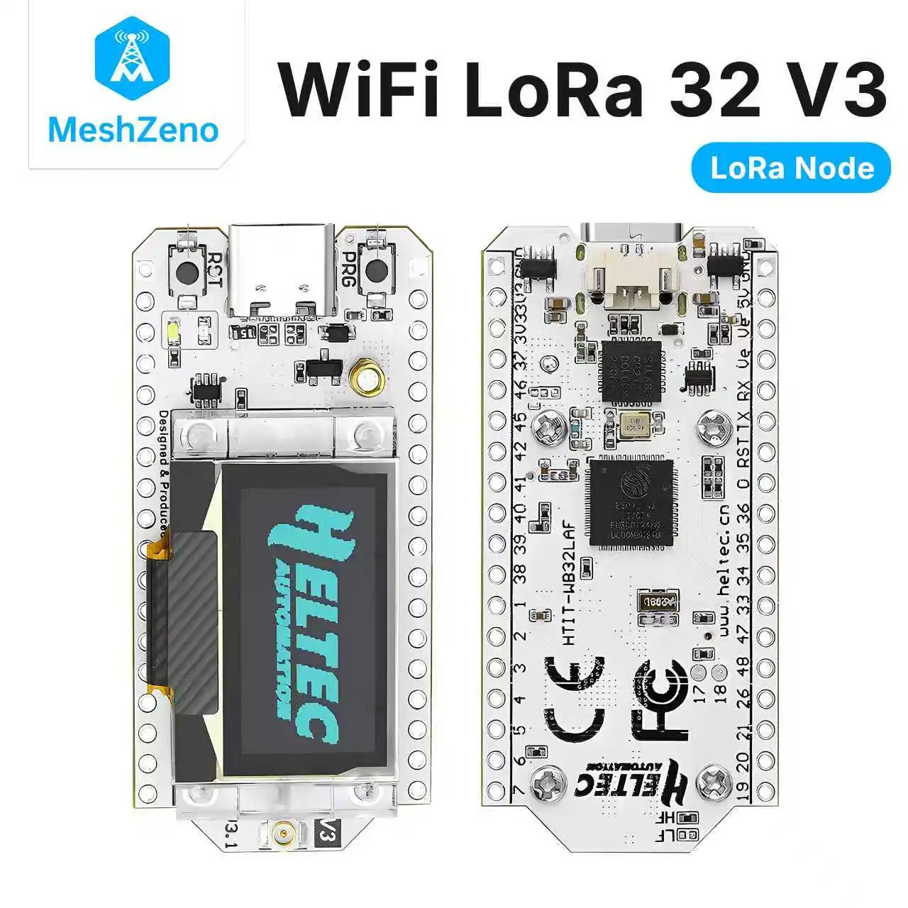 La scheda di sviluppo Heltec V3 ESP32-S3 integra WiFi, Bluetooth, LoRa SX1262 e display OLED da 0,96 pollici
