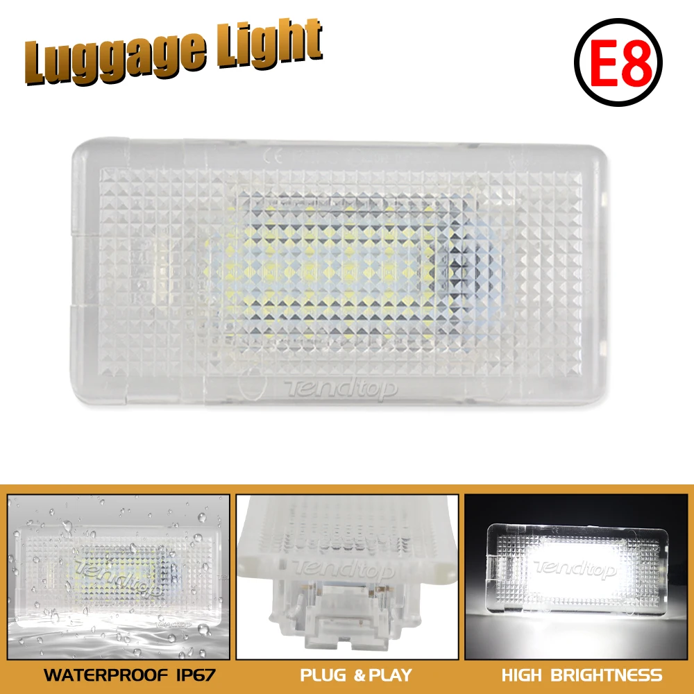 1pcs LED Luggage Trunk Light Lamp For BMW E38 E39 E46 E53 E60 E65 E66 E82 E84 E90 E92 E93 M5 F01 F02 F03 X1 X5 1 3 5 7 Series