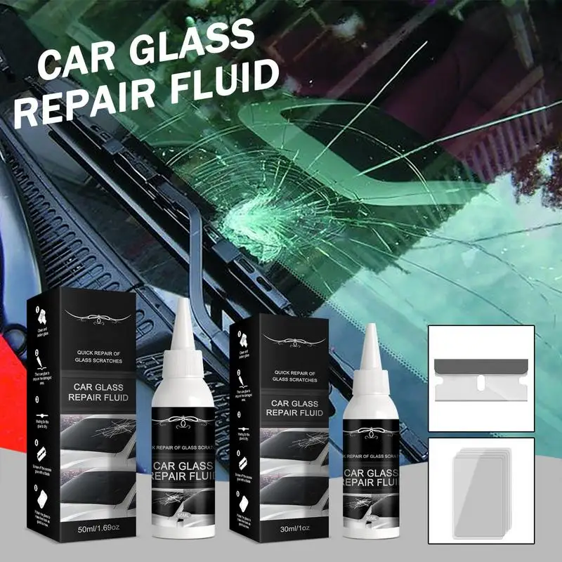 Car Windshield Repair Glue Adhesives DIY Window Cracked Glass Repair Recover Kit Auto Windscreen Glass Scratch Crack Restore