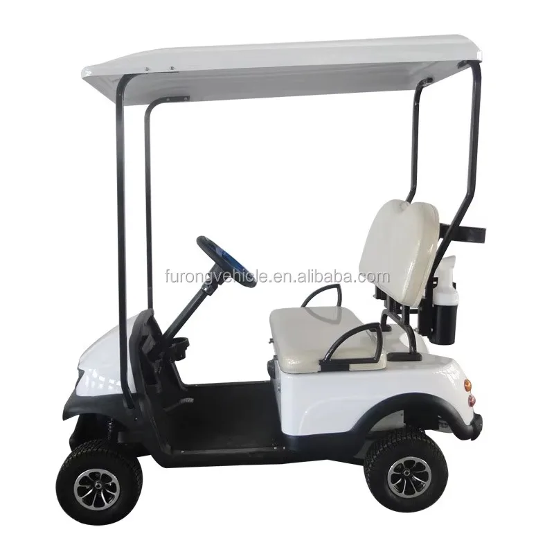 Two Seater 4 Wheels Drive Adults Electric Golf Buggy with Top Roof