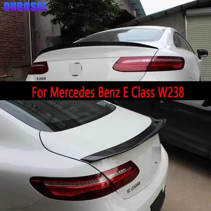

For Mercedes Benz E Class W238 E200 E300 E350 Carbon Fiber Spoiler Shunt Rear Tail fins Duckbill Car Wing Retrofit the rear wing