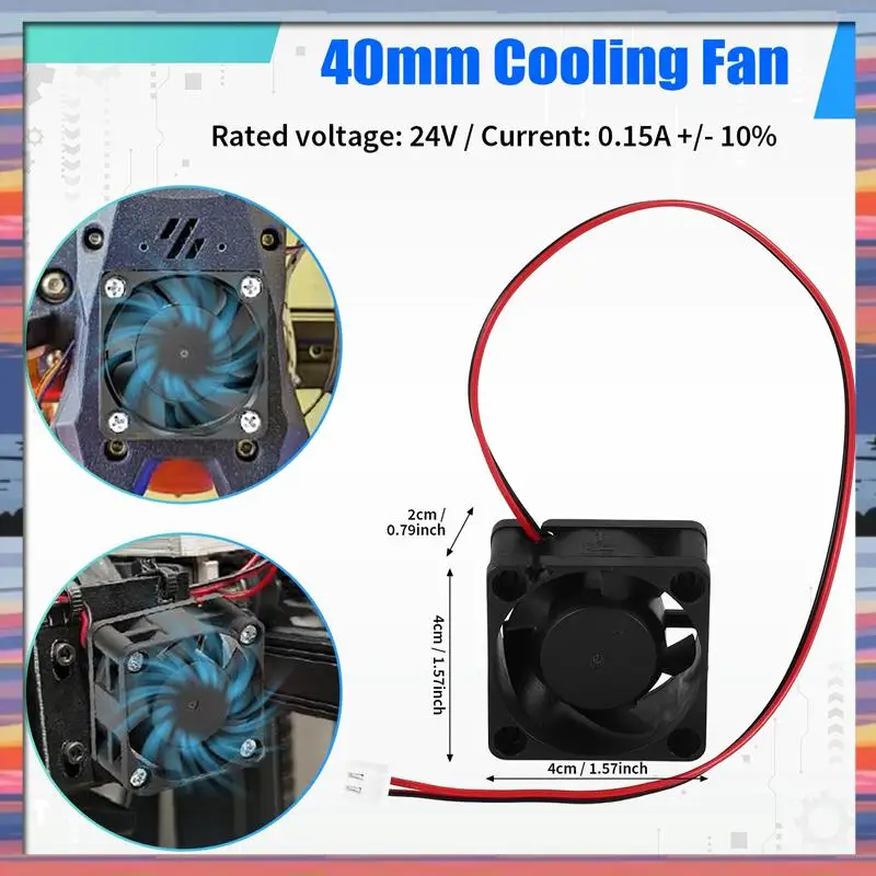 AC18 (гарантия) 3D часть принтера 4020 Охлаждающий вентилятор DC Бесщеточный мини-кулер 40 мм Охлаждающий вентилятор 40X40x20 мм Высокое качество