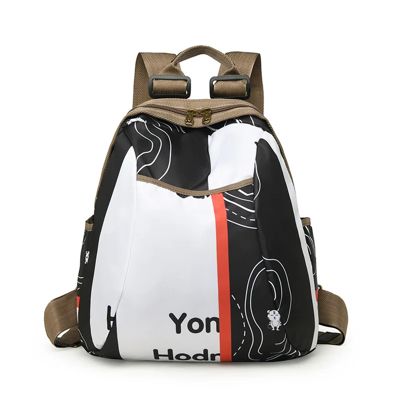 Ransel Santai untuk Wanita Tas Bahu Ransel Perjalanan Modis Tas Sekolah Ringan Serbaguna Tas Desainer Mochila