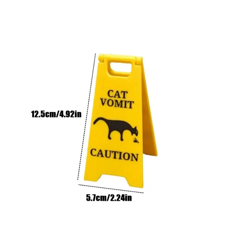 New Funny Cat Vomit Sign Bright Yellow Gift Dog Vomit Sign Yard Signs