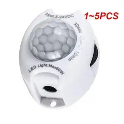 LED 스트립용 모션 센서, DC 5V 12V 조명 스위치, 움직임 감지기 활성화 타이머, 자동 Pir 모션 센서, ON OFF, 1 ~ 5 개