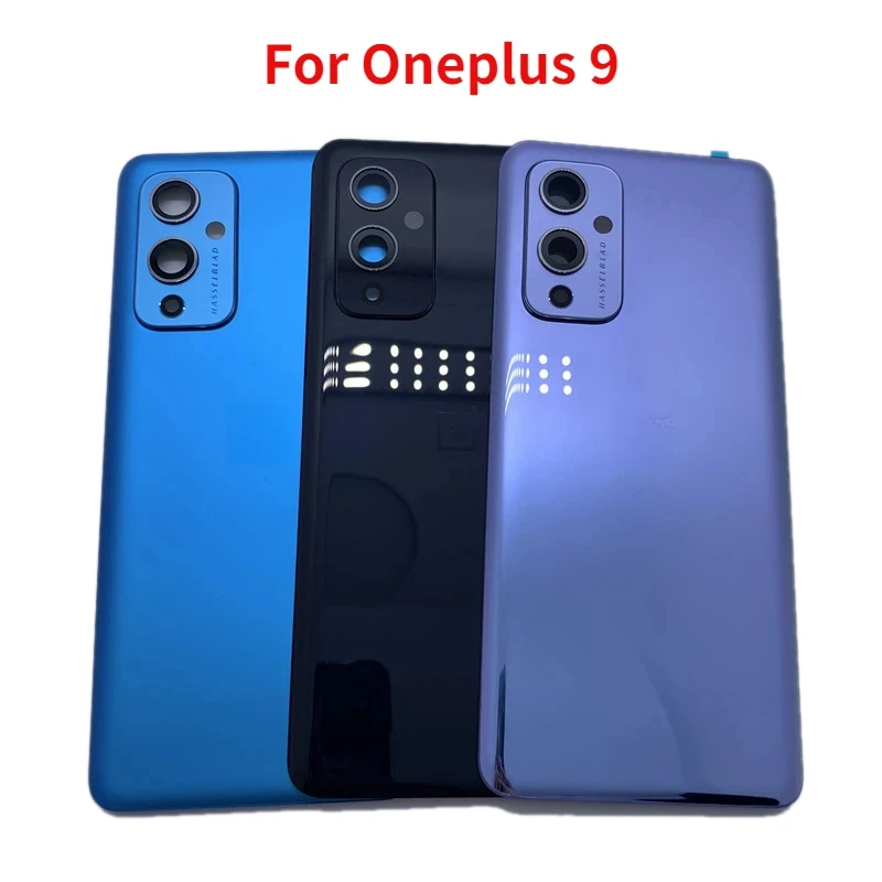 Back cover For OnePlus 9 rear Battery Glass Door Panel Housing Case Replacement with Camera lens