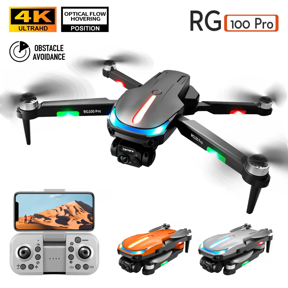 

RG100 PRO RC Drone 4K HD Dual Camera Visual Obstacle Avoidance Brushless 2.4G WIFI Foldable Quadcopter FPV Dron VS L900 PRO SE