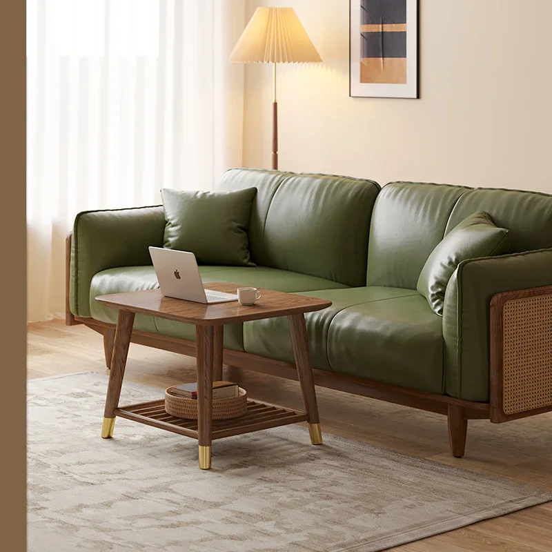 

Coffee table small apartment solid wood modern side table
