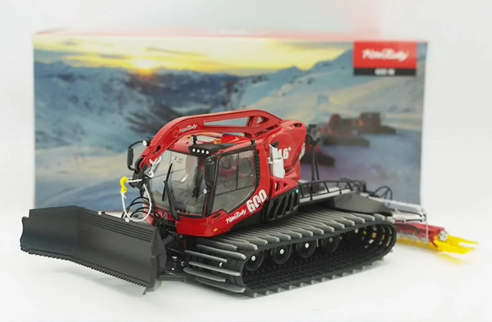 Escala 1/43 PistenBully 600 W Mudelo Diecast Modelo Pistilhas de Plástico Brinquedo Presente