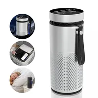 New portable car air purifier, intelligent touchscreen charging, HEPA filter, negative ion ultraviolet and ozone functions