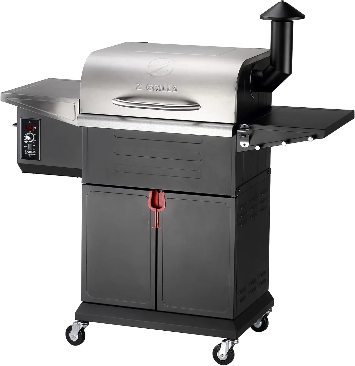 NEW 8 in 1 Wood Pellet Grill & Smoker with PID Controller, 572 Sq In Cooking Area, Direct Flame Access, 600D3E