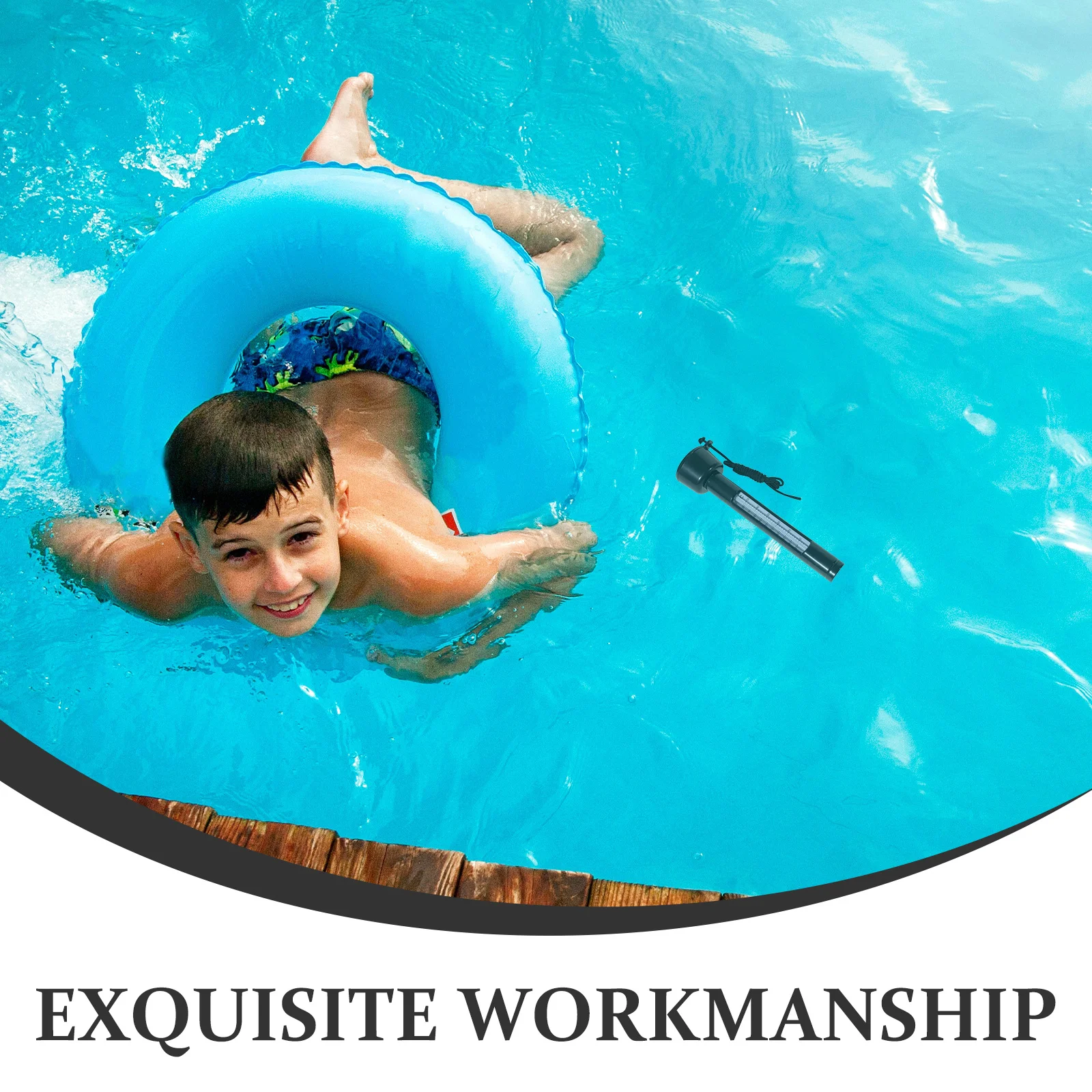 

Floating Pool Thermometer Sturdy Reliable Water Temperature Measuring Tool for Swimming Pools Spa Hot Tub Pool Thermometer