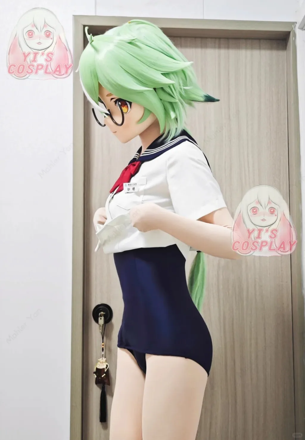 Yis تأثيري مخصص فروي رئيس Kigurumi OC رئيس تأثيري كيمونو Fursuit اليدوية سماعات الوحش مخصص Fursuit كيمونو رئيس