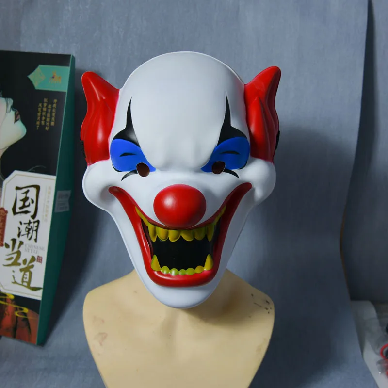 New 2023 Red Big Nose Clown Mask Plastic Halloween Horror Mask Costume Ball Performance Props Performance Accessories