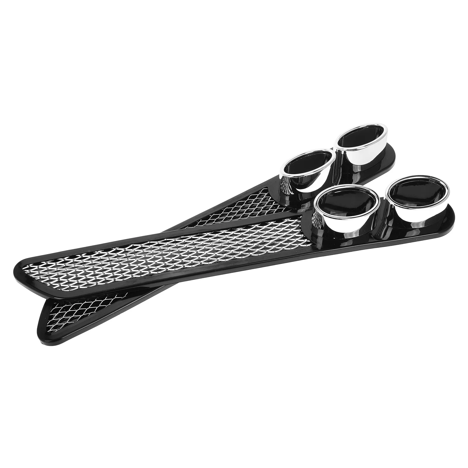 

Hood Air Intake Vent Cover Universal Car Side Vent Decorative Sticker Set for Grille and Side Vents Realistic Shark Gill Design