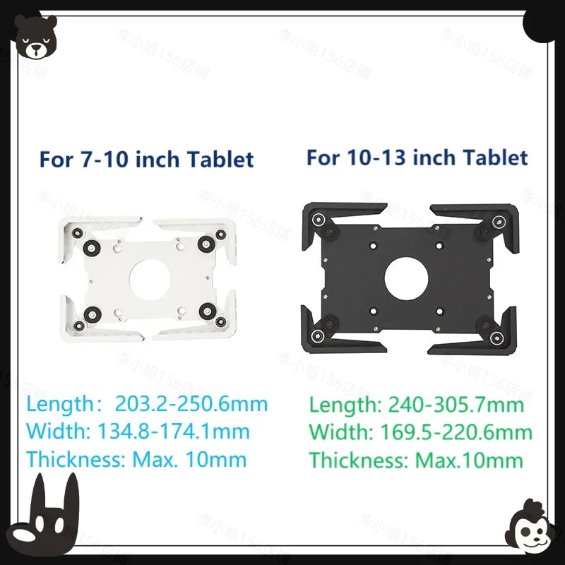 

2026new Wall Mount 7-13 Inch Tablet Enclosure Adjustable iPad Holder Android Tablet Bracket Wall Hanging Or Desktop Stand Holder