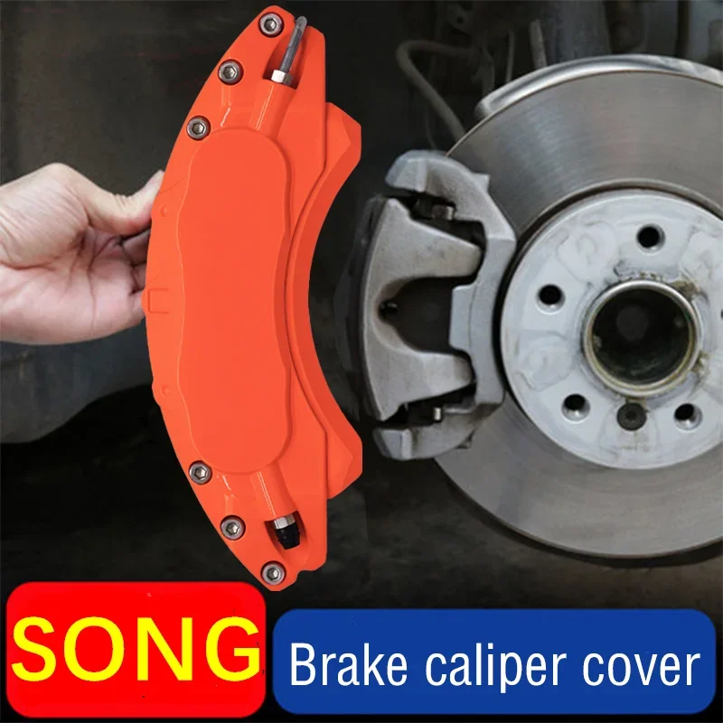 For BYD SONG Car Brake Caliper Cover Aluminum Metal Fit 1.5T 2016 2017 2018 2019 2020 2021