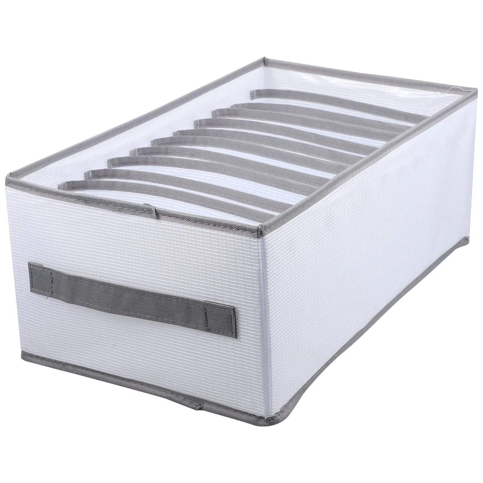 

Underwear Organizer Box With Handles Multi-Grid Pp Oxford Cloth Foldable Storage Case For Socks Underwear Drawer Divider