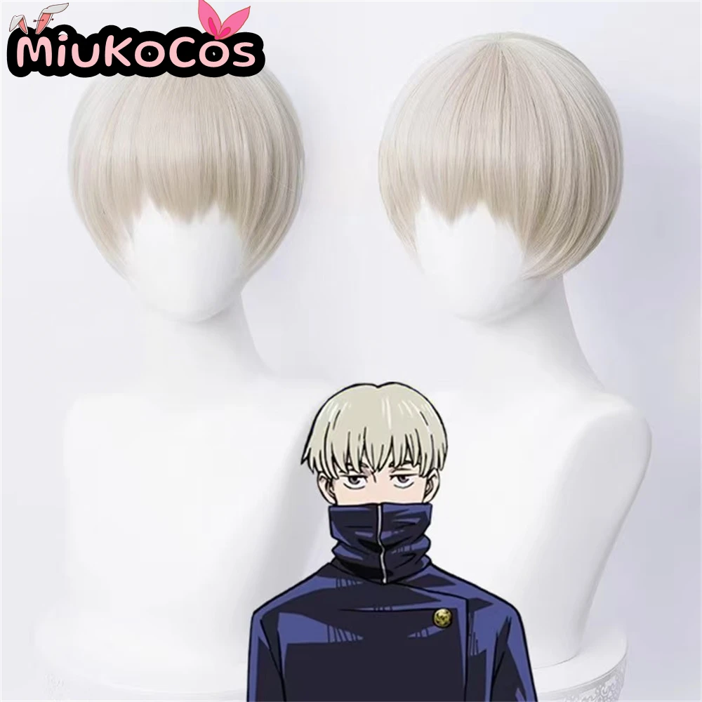 

В НАЛИЧИИ Toge Inumaki Косплей Парик MiukoCosplay Аниме Дзюдзюцу Кайсен Косплей