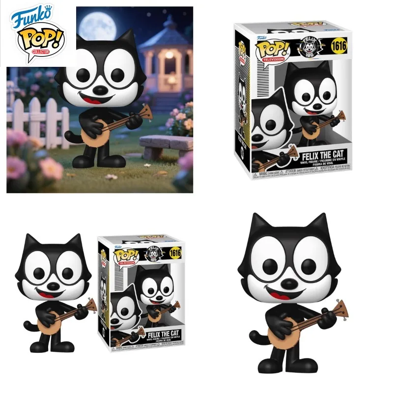 

In Stock FUNKO POP Original Cat's Fallen Felix Cat and Banjo Limited Mobile Figure Model Collection Holiday Gifts