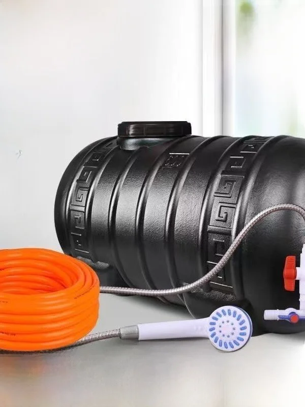 solar-energy-powered-thickened-plastic-water-bucket-odorless-bath-shower-water-bag-home-use-hot-water-bag-large-black-barrel