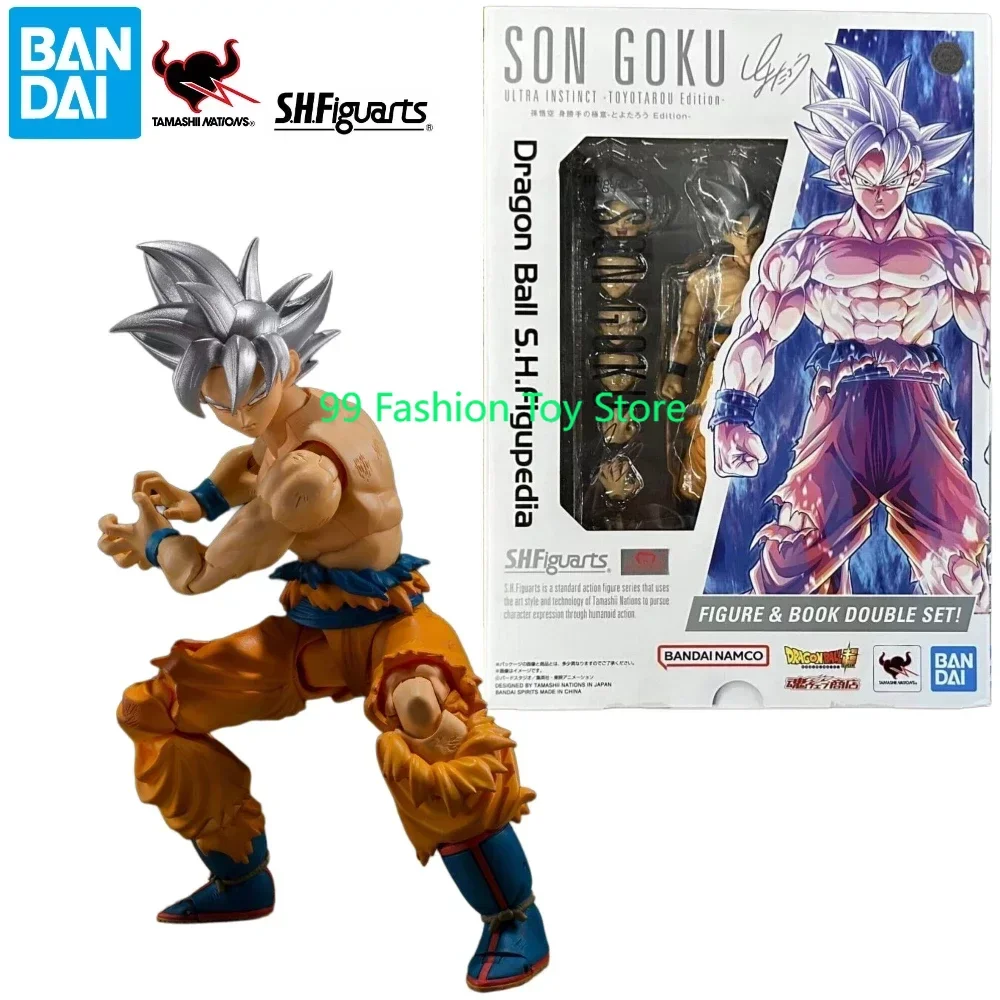 In Stock Bandai S.H.Figuarts Shf Son Goku Ultra Instinct Toyotaro Edition Action Figure Toy Model Gift