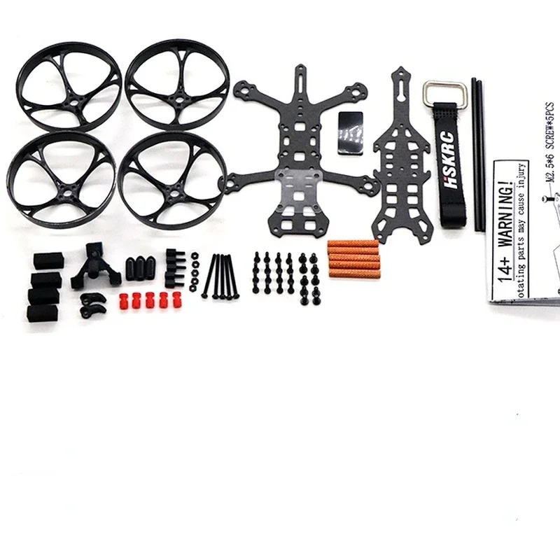 HSKRC CK95 95 95mm kit telaio in fibra di carbonio con 4 pezzi condotti per RC FPV Racing Freestyle 2 pollici droni 1104 1106 1204 1206