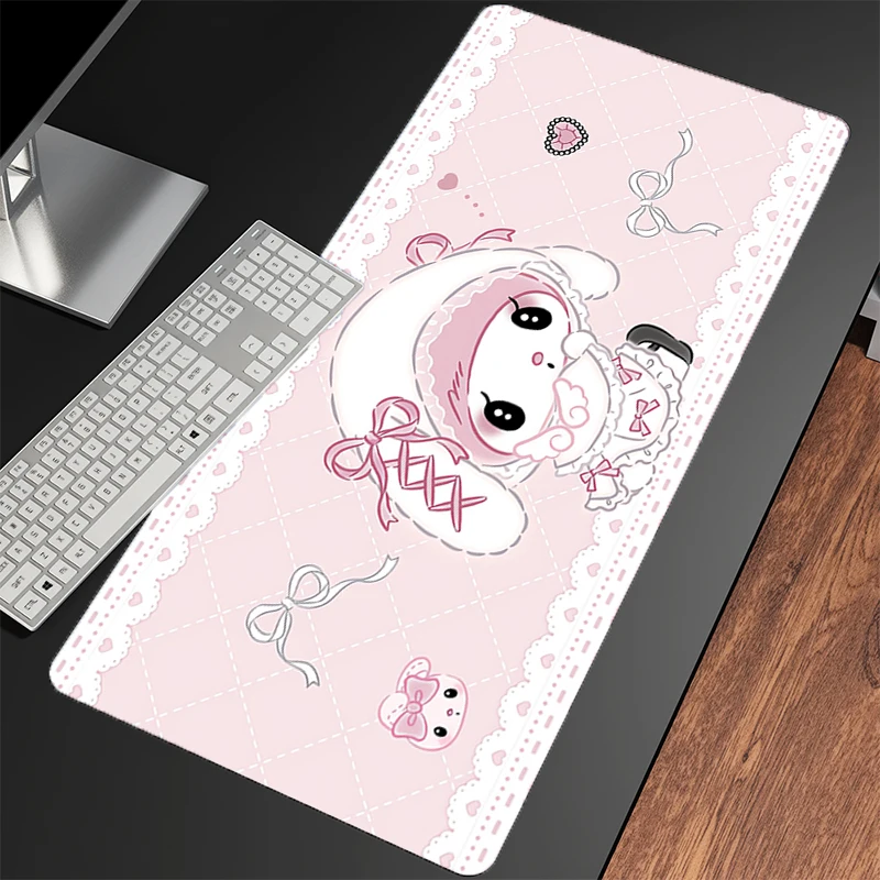Grande mouse pad e-sports jogadores n on-slip anime minha melodia tapetes de mesa de escritório acessórios de jogos de computador mouse pad tapete de teclado de laptop