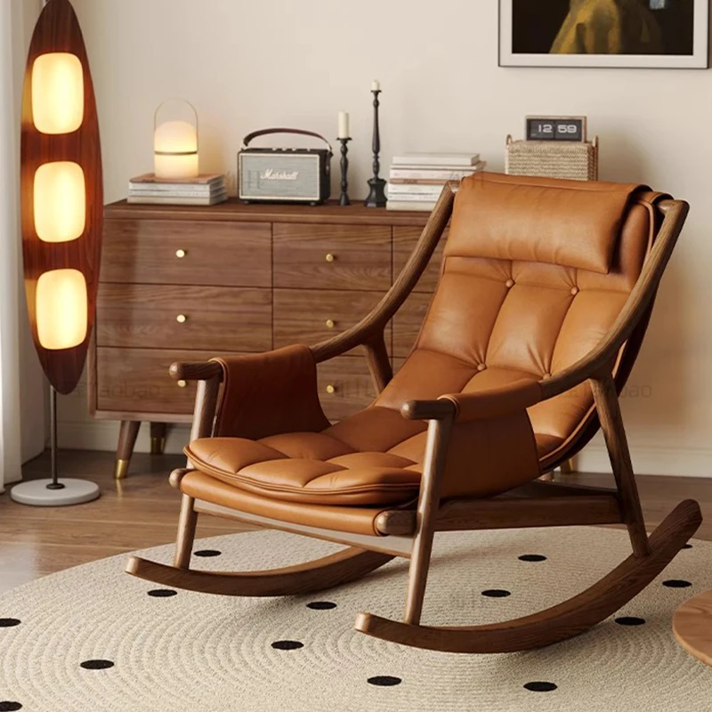 

Relax Rocking Living Room Chairs Arm Gaming Mobile Luxury Designer Chairs Bedroom Reading Fauteuil Salon Chinese Style Furniture