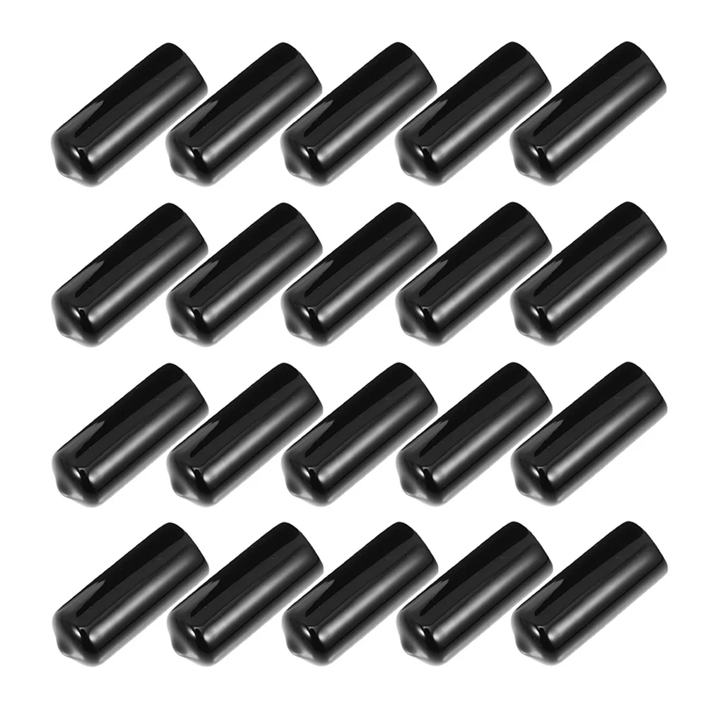 

20Pcs Pool Cue Tip Covers Durable Rubber Protective Sleeves Wear-Resistant Billiard Cue Head Protectors Pool Covers