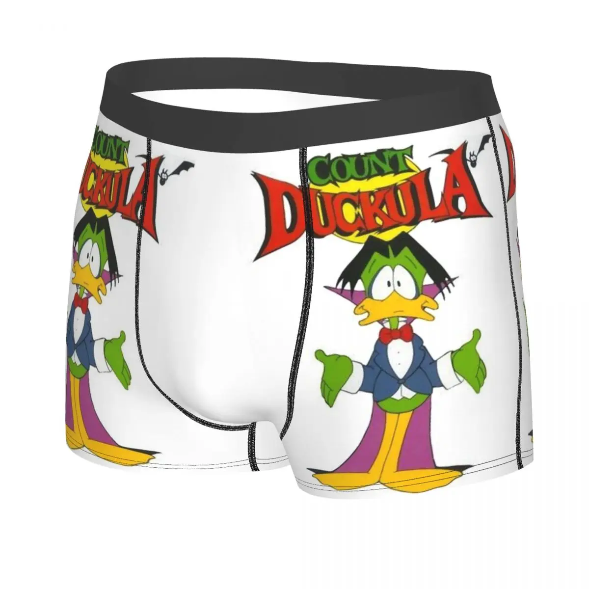 Count Duckula Vampire Lord The Castle กางเกงในบ็อกเซอร์ชายทรงตรงกางเกงในพิมพ์ลาย3D ระบายอากาศได้ดี