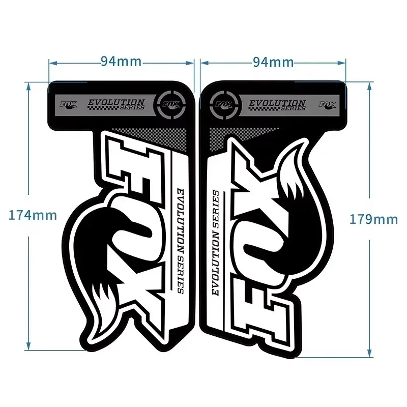 MTB Fork Waterproof Vinyl Decal Scratch Resistant Protector Sticker for Mountain Bike Front Suspension Fork Cycling Decor