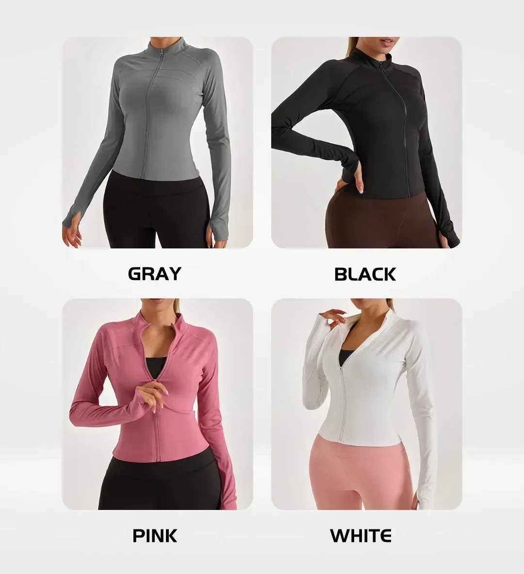 Fitness Clothing Sports Clothes Women's Running Shirt Yoga Jacket Yoga Tight T-shirt for Women Long Sleeve Active Tops