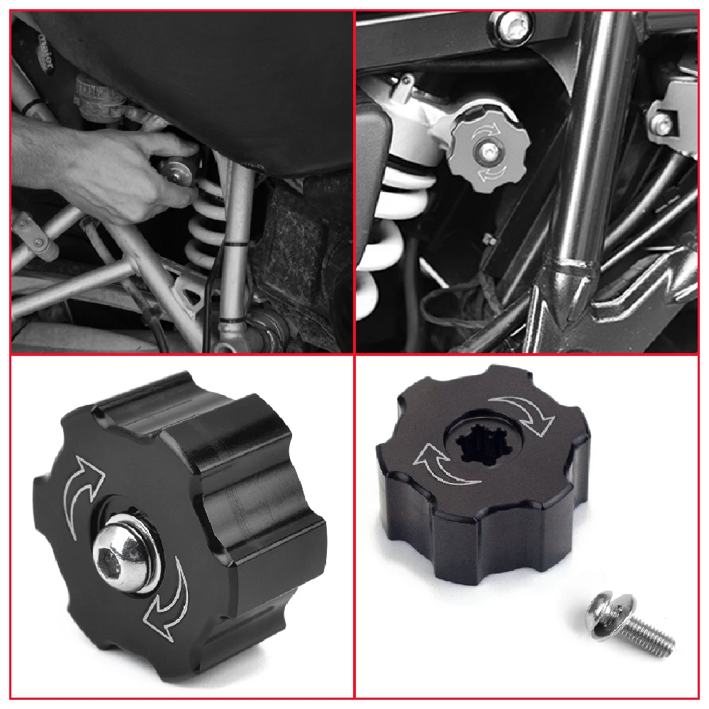 

Fits for BMW F800GS ADV F700GS GS F700 F800 Adventure 2013-2017 Motorcycle Rear Shock Absorber Decorative Regulator Screw