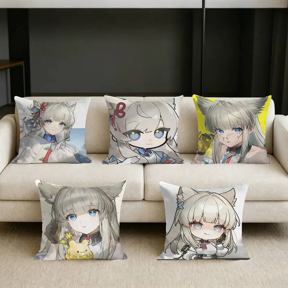 

Perly P-Perlica A-Arknights E-EndfieldS-S Square Sofa Pillow Cover Solid Color Living Room Home Decor Cushion Case