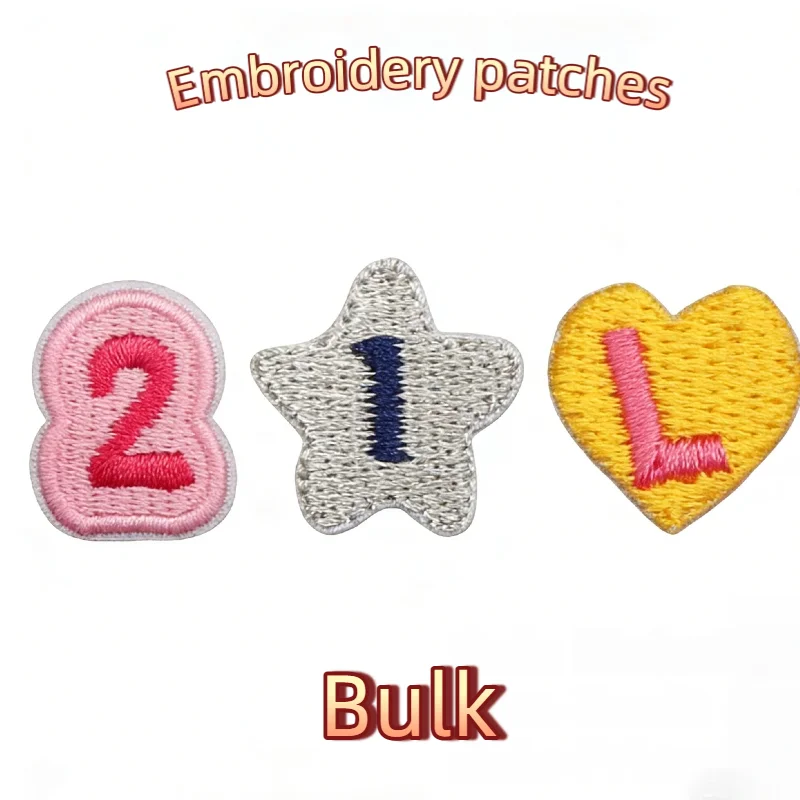 

1PCS Small Size Letter Patches, Embroidered Alphabet Iron on For Backpack Jeans DIY Sewing Supplies